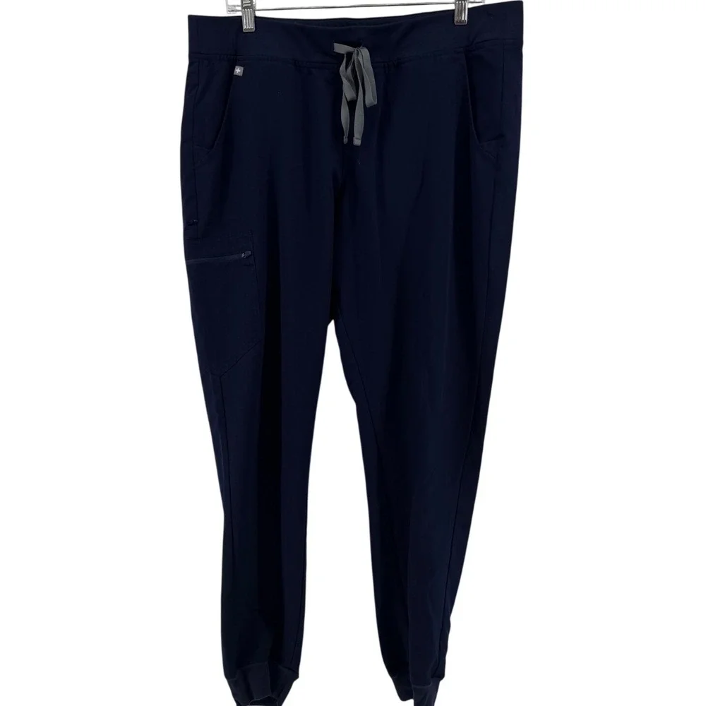 FIGS Zamora Jogger Scrub Pants Mens XL Tall Navy Blue Technical Collection XL/T